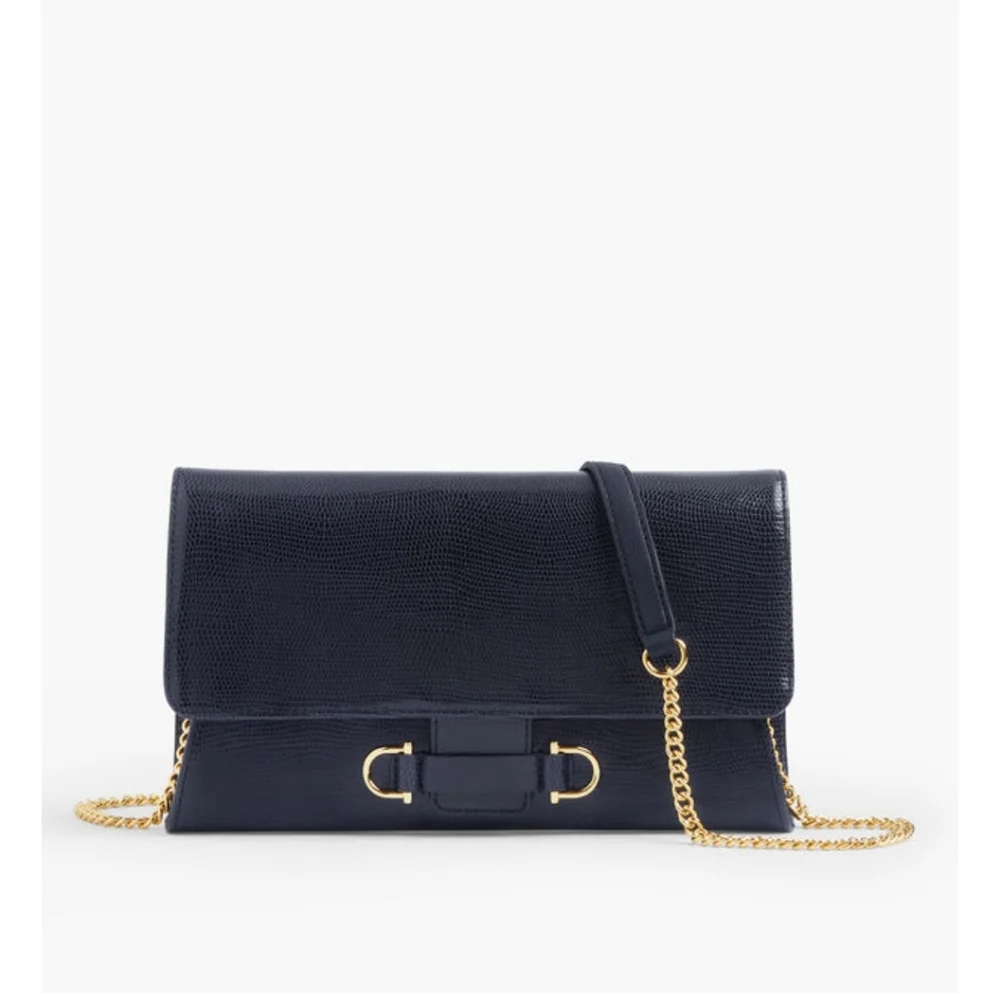 NWT Talbots Exotic Leather Clutch.